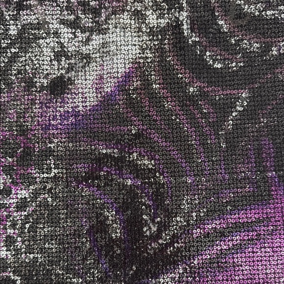 Purple and Black Sequin Tank - Picture 3 of 3